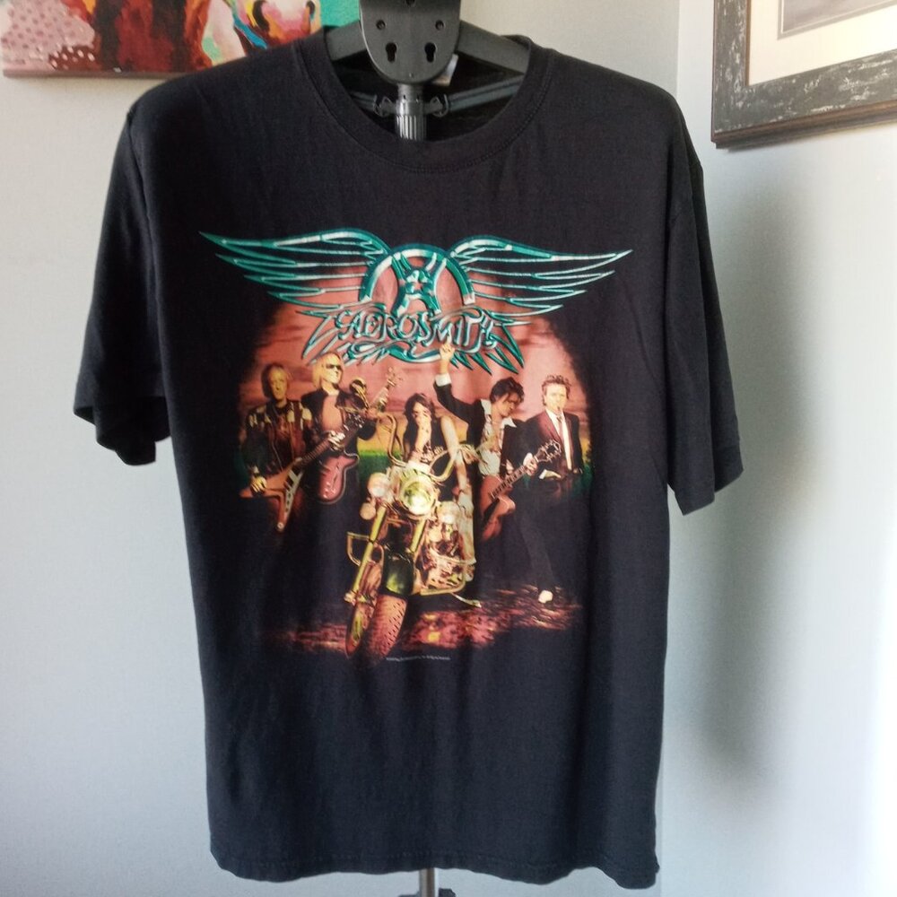 Aerosmith 2010 Rocking The Joint Concert  black T-Shirt Size Large